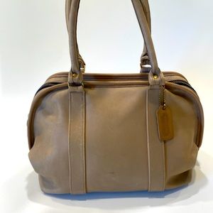 Rare COACH Soft Satchel Beige 5911